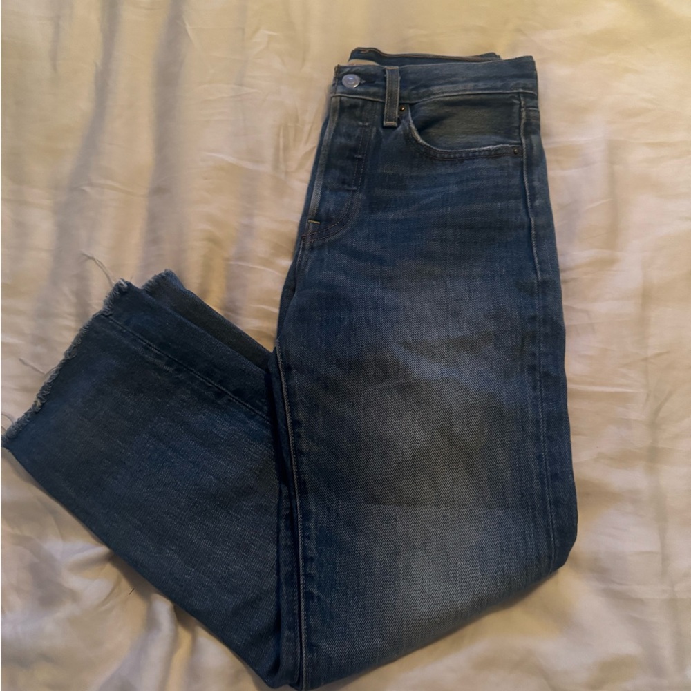 Levi's Women's Wedgie Straight Leg Jeans - Dark Blue